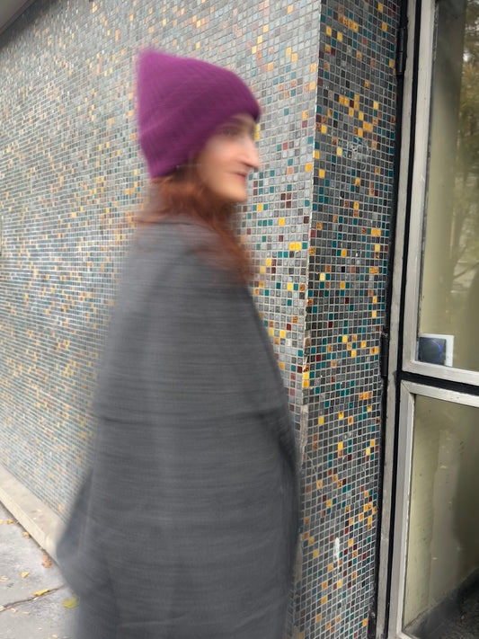 KOLDING velvet aubergine